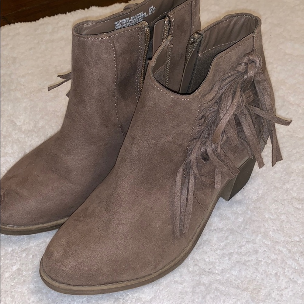 Faded Glory ankle boots with tassels
